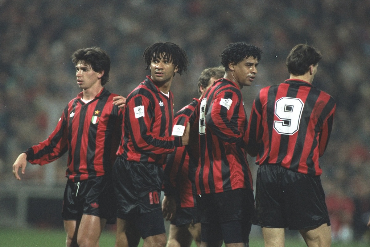 Milan Dutch trio - Rijkaard, Van Basten and Gullit