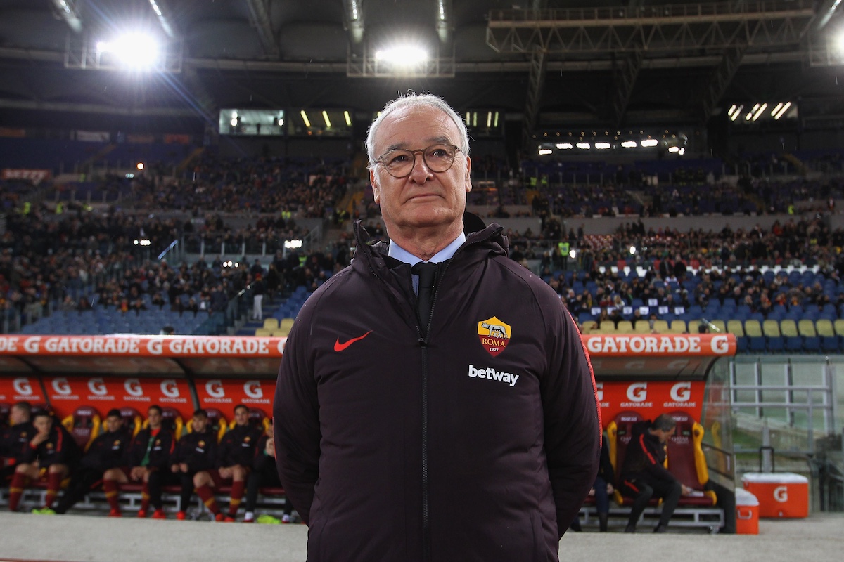 Ranieri during Roma vs Empoli in 2009