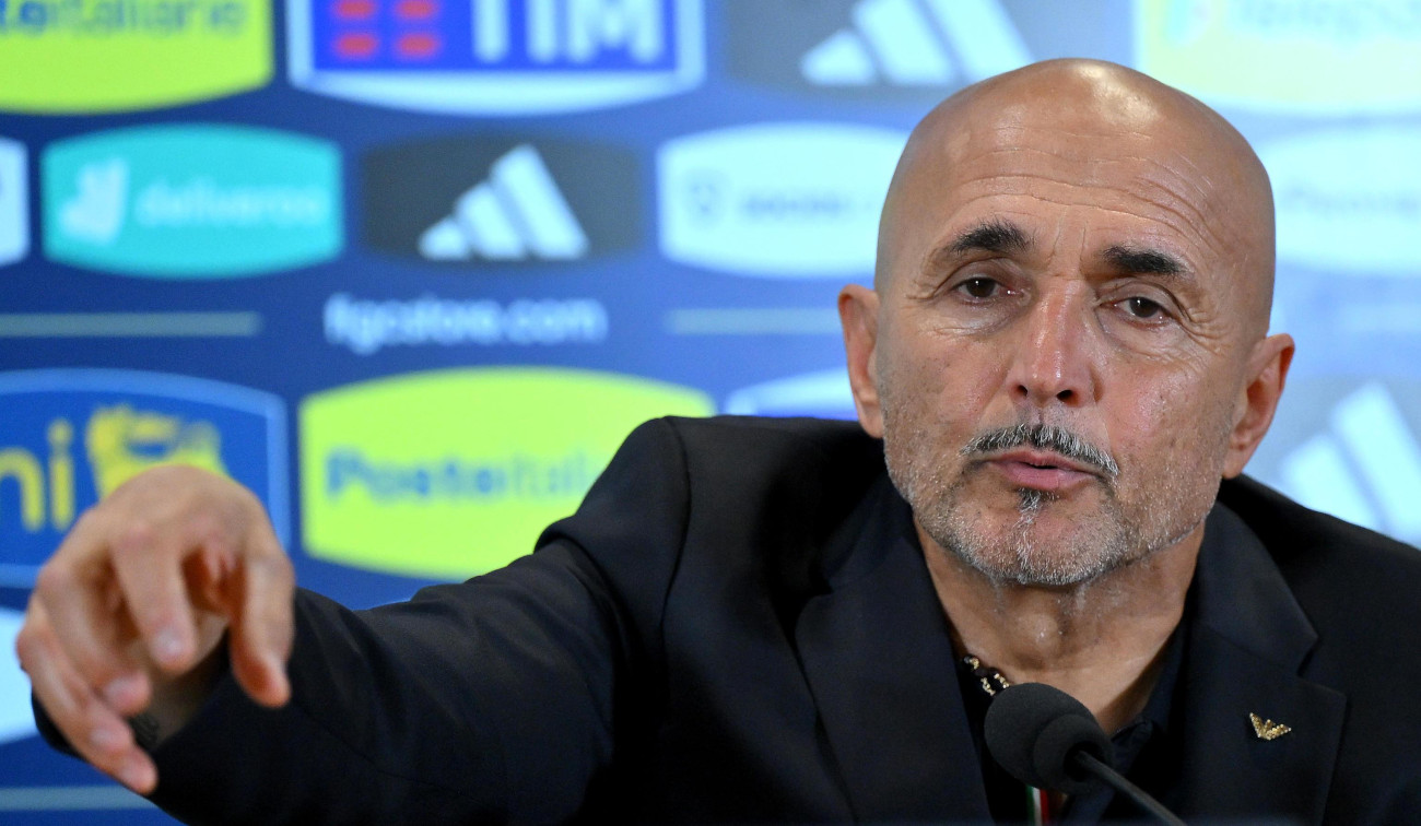 epa11651139 Italy's head coach Luciano Spalletti attends a press conference at Olimpico stadium in Rome, Italy, 09 October 2024. Italy face Belgium in a UEFA Nations League soccer match on 10 October 2024 in Rome. EPA-EFE/ETTORE FERRARI